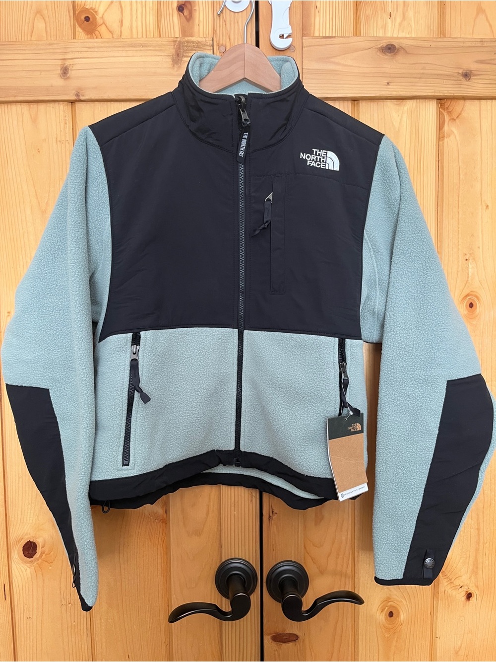 NWT The North Face Women's Retro Denali Green and Black Fleece Jacket Sz S - Picture 7 of 11